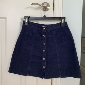 5 for $30 / Navy Button Skirt
